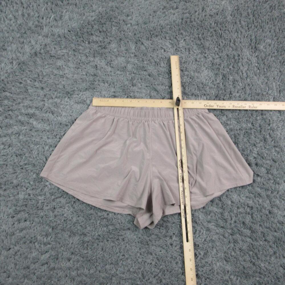 Lululemon Shorts Womens L Purple Hot Pants Relaxed Elastic Waist 29x2* Jersey